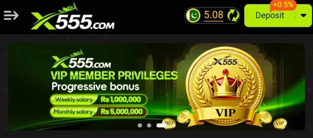 X555 Bonuses, Rewards, and VIP Levels